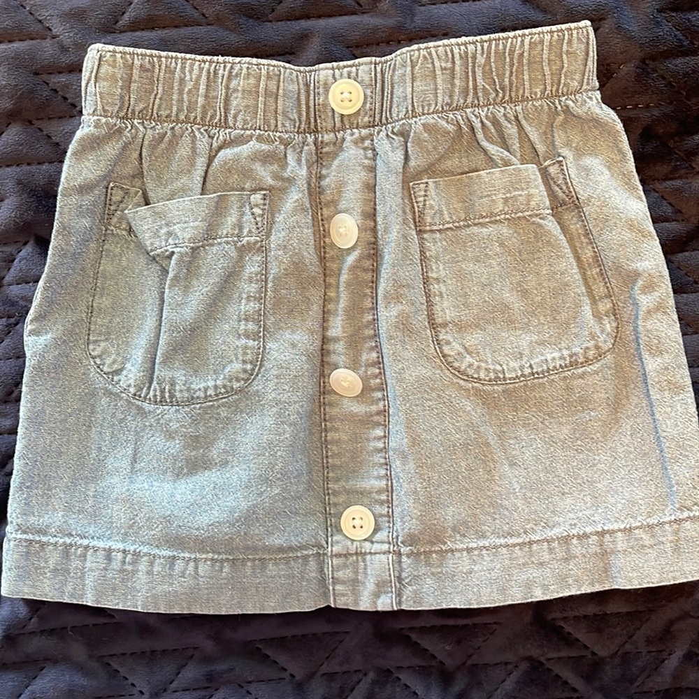 Carters Blue Denim Skirt girls sz 5T